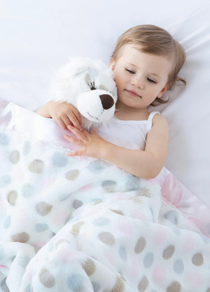 Little Giraffe Luxe Dot Blanket