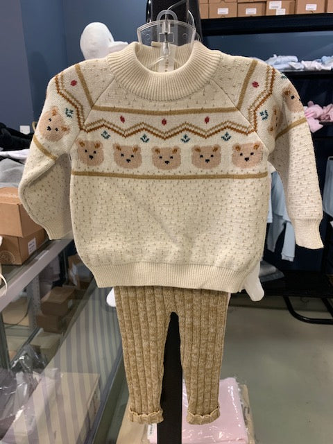Tun Tun Baby Bear Sweater Set