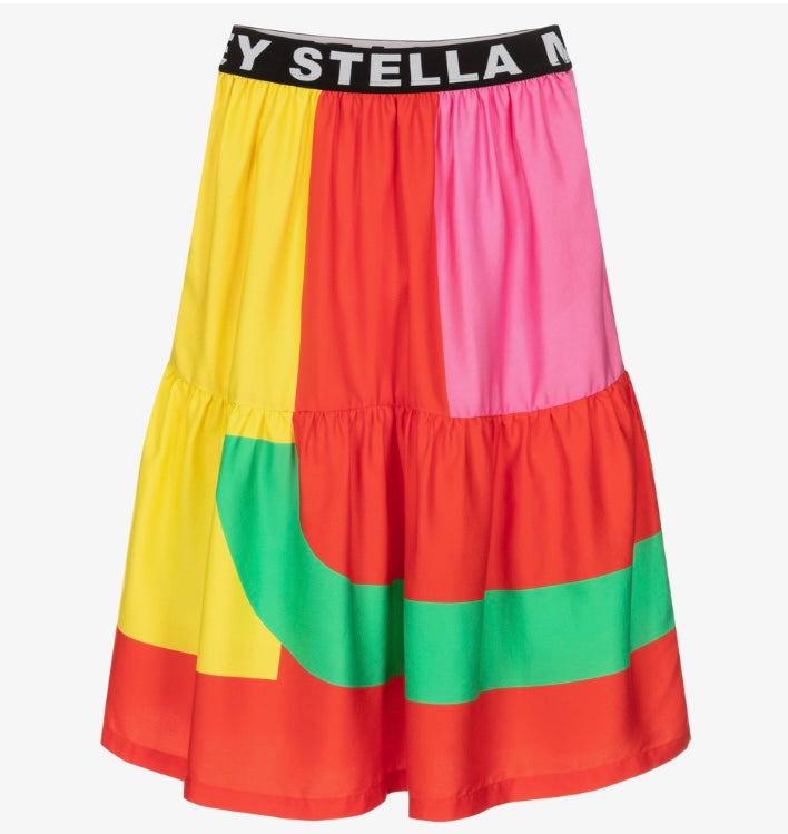 Stella McCartney Color Block Skirt