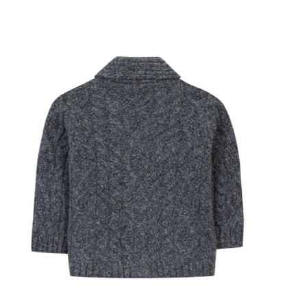 Tartine et Chocolat Boys Shawl Neck Button Down Sweater