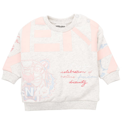 Kenzo Baby Girls Tiger  Sweatshirt