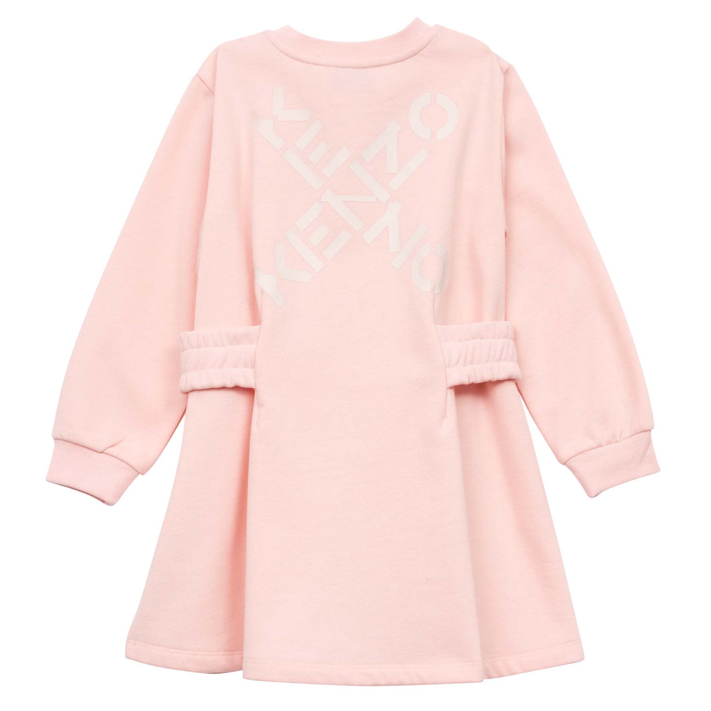 Kenzo Girls Cinched Waist Velvet Dress