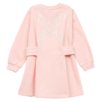 Kenzo Girls Cinched Waist Velvet Dress