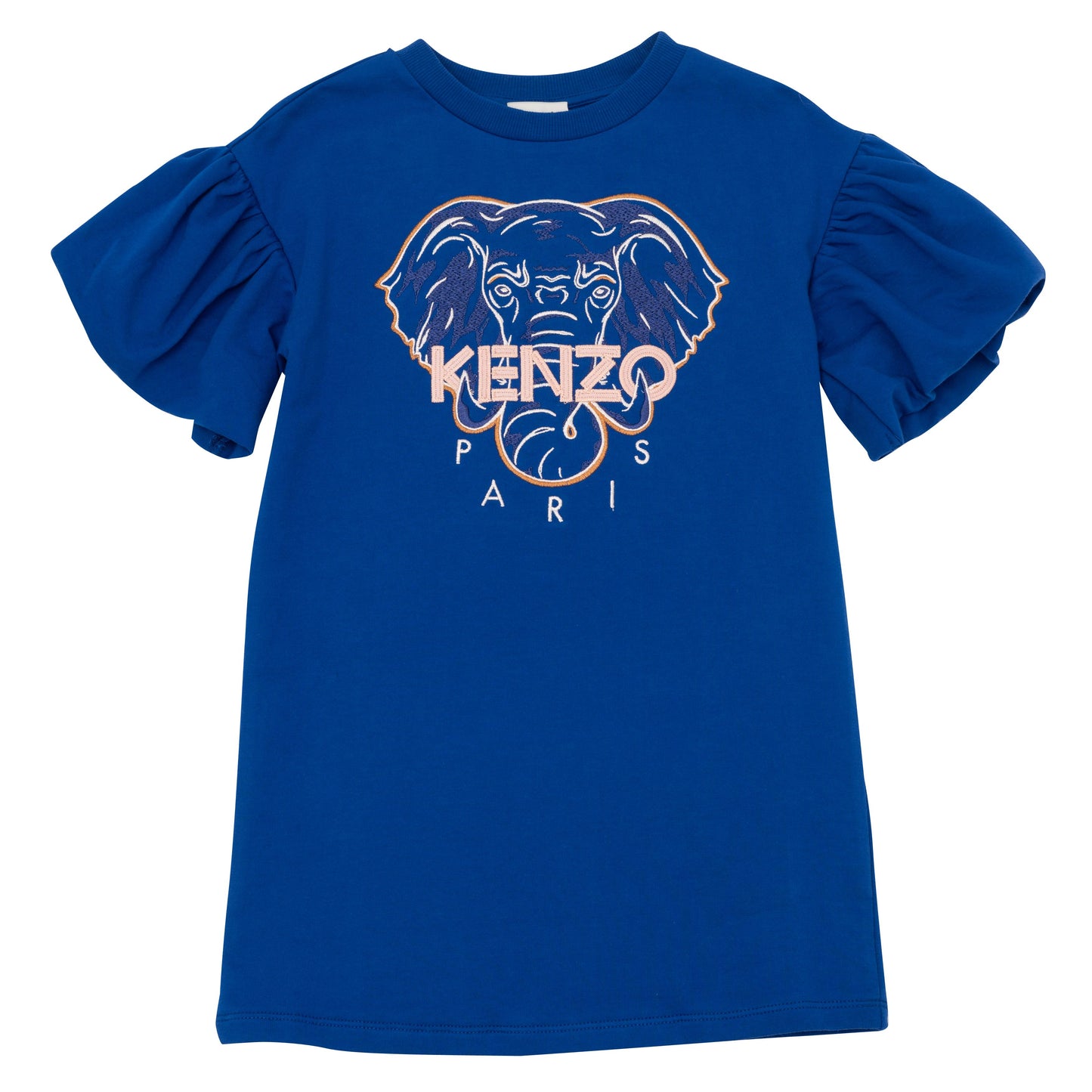 Kenzo Girls Puff Sleeve Tiger Dress
