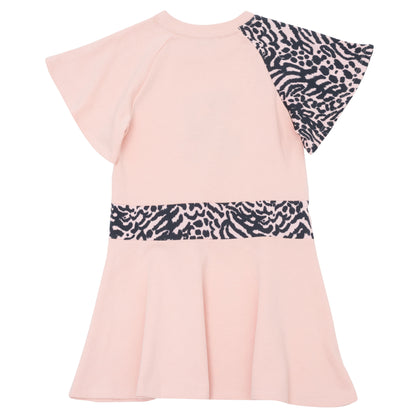 Kenzo Girls Tiger Printed Sleeve Dress