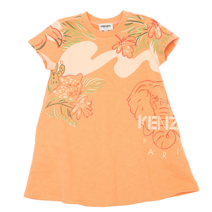 Kenzo Girls Allover Jungle Tiger Dress