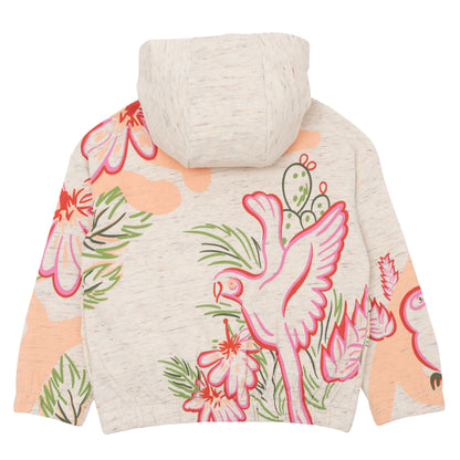 Kenzo Girls Iconic Print Zip Hoodie