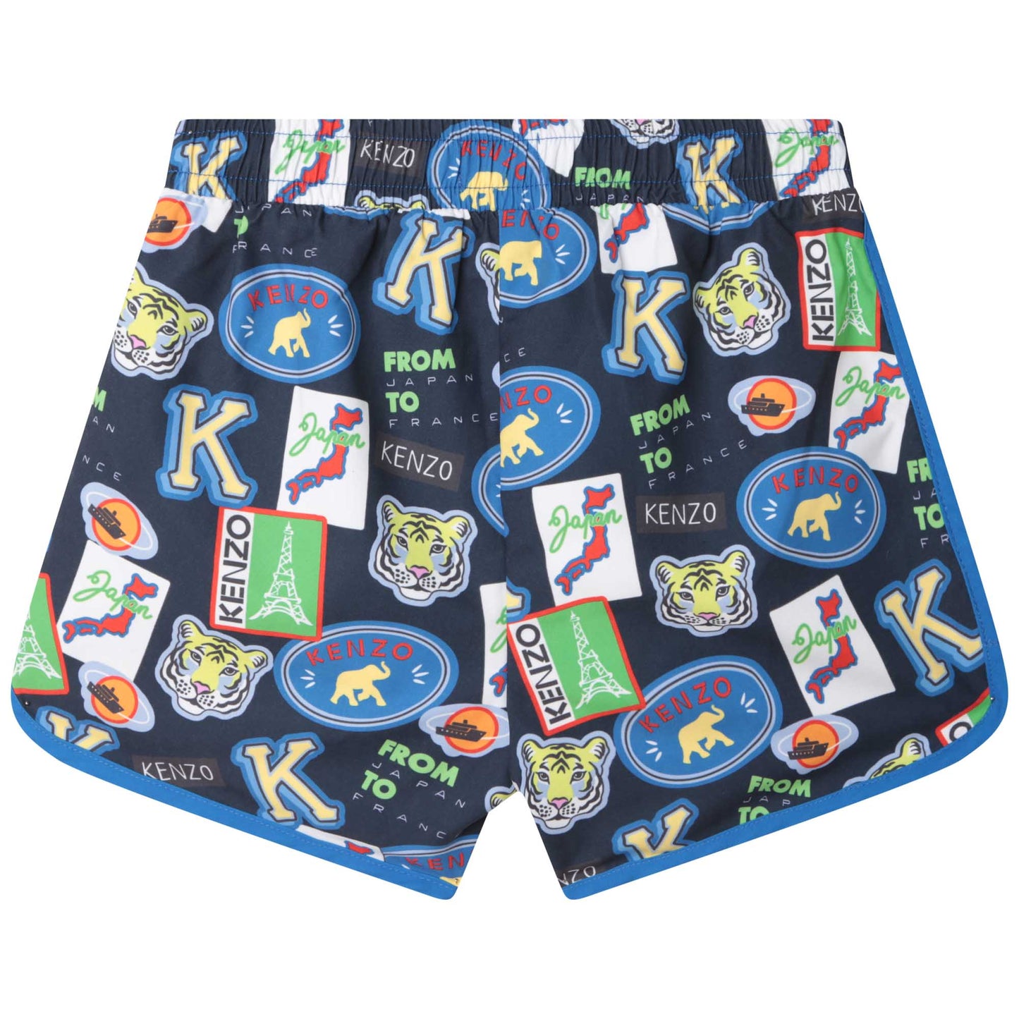 Kenzo Multi-Logo Print Swim Shorts