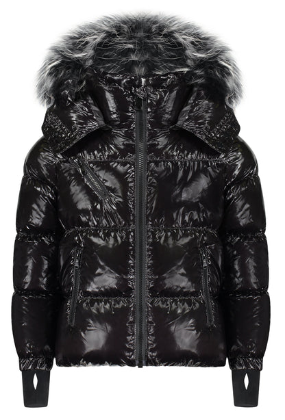 Scotch Bonnet Girls Jacket with Tipped Fur