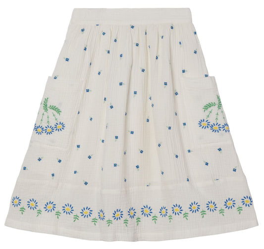 Stella McCartney Tiny Flowers Gauzy Skirt