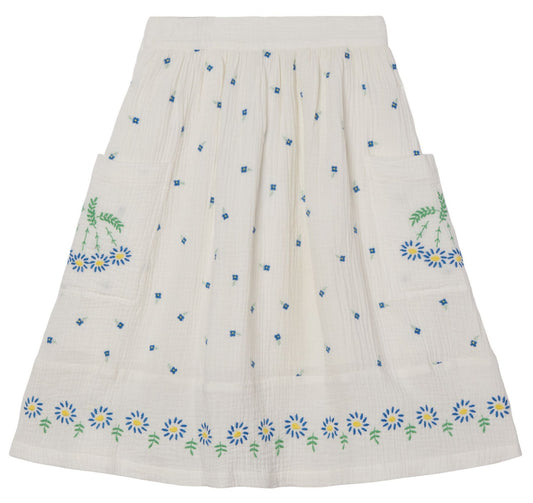 Stella McCartney Tiny Flowers Gauzy Skirt