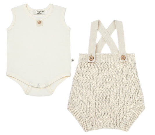 One + In the Family Maud - Leni Knit Romper Set