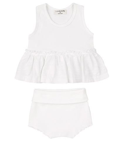 One + In the Family Baby Girl Leuca & Calais Outfit Set