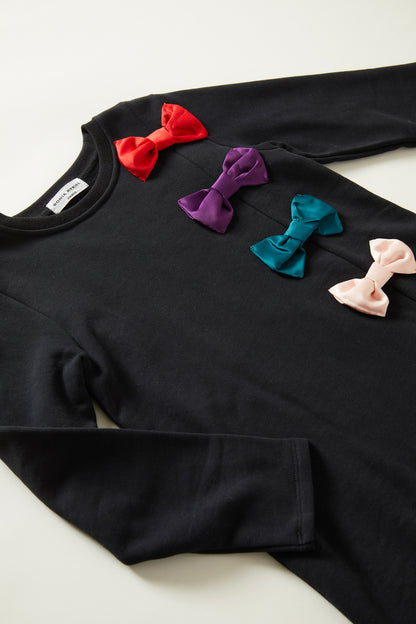 Sonia Rykiel Lila Sweatshirt Bow Dress
