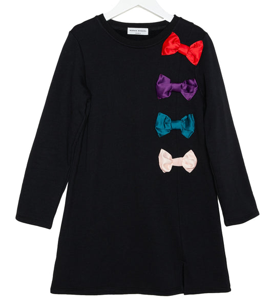 Sonia Rykiel Lila Sweatshirt Bow Dress