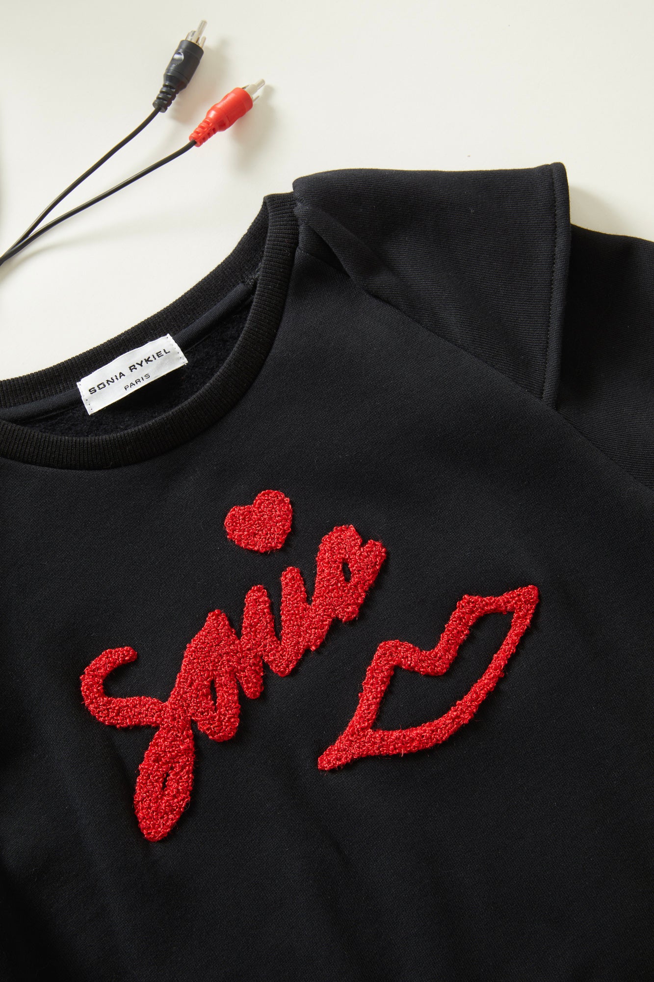 Sonia Rykiel Love Lip Logo Sweatshirt Dress