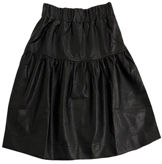 Meme Apparel Faux Leather Skirt