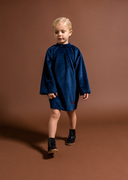 Omami Mini OM298 Velvet Dress with Foxes