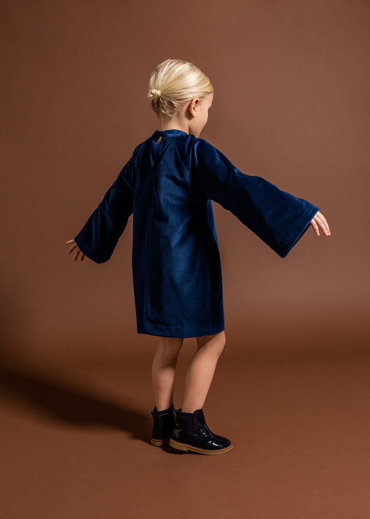 Omami Mini OM298 Velvet Dress with Foxes