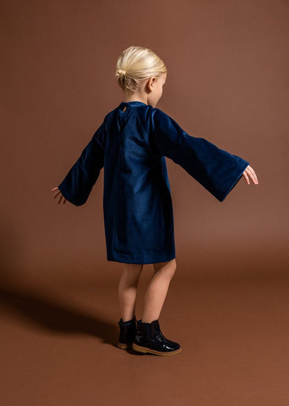 Omami Mini OM298 Velvet Dress with Foxes