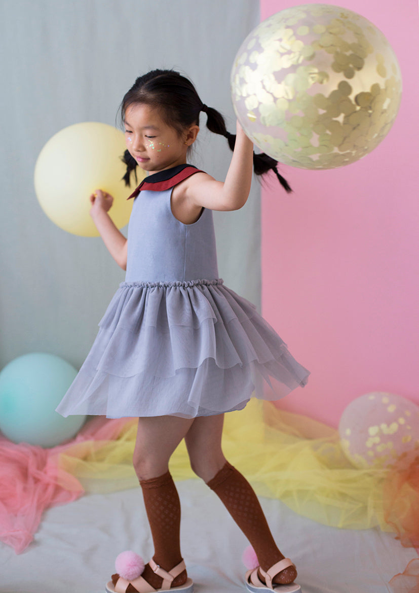 Popelin Mod.22.3 Double Frill Collar Dress