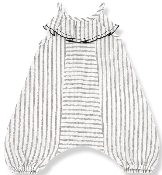 One + In the Family Monty Striped Overall