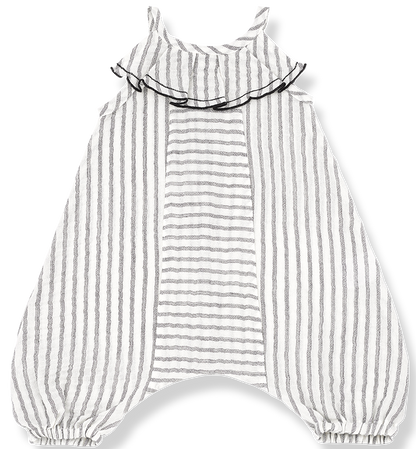 One + In the Family Monty Striped Overall