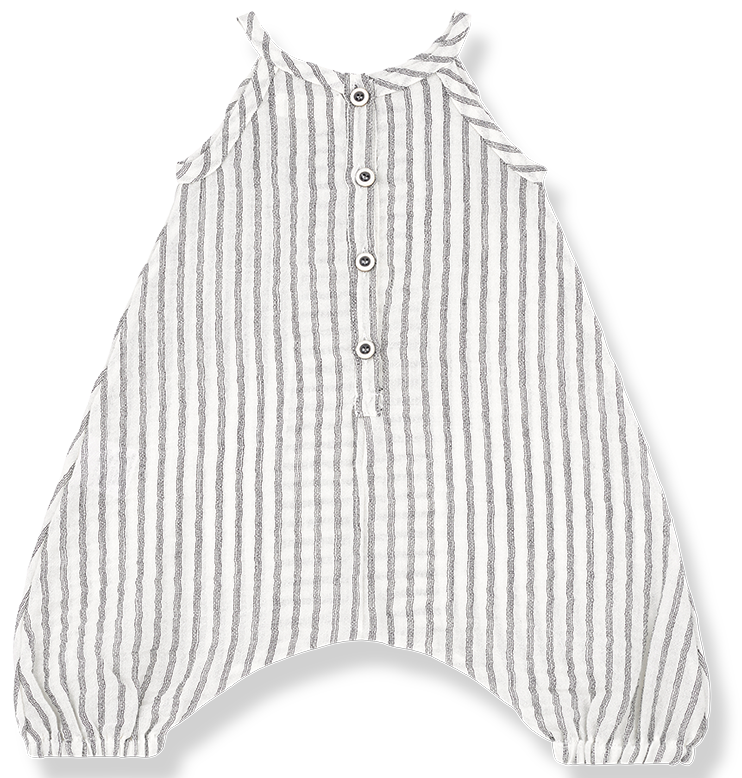 One + In the Family Monty Striped Overall