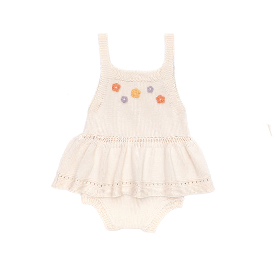 Tun Tun Baby Sleeveless Flower Romper