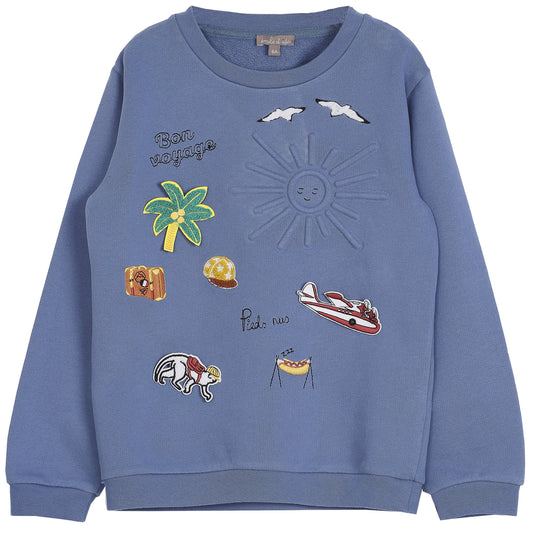 Emile et Ida 106H Embroidered Sweatshirt