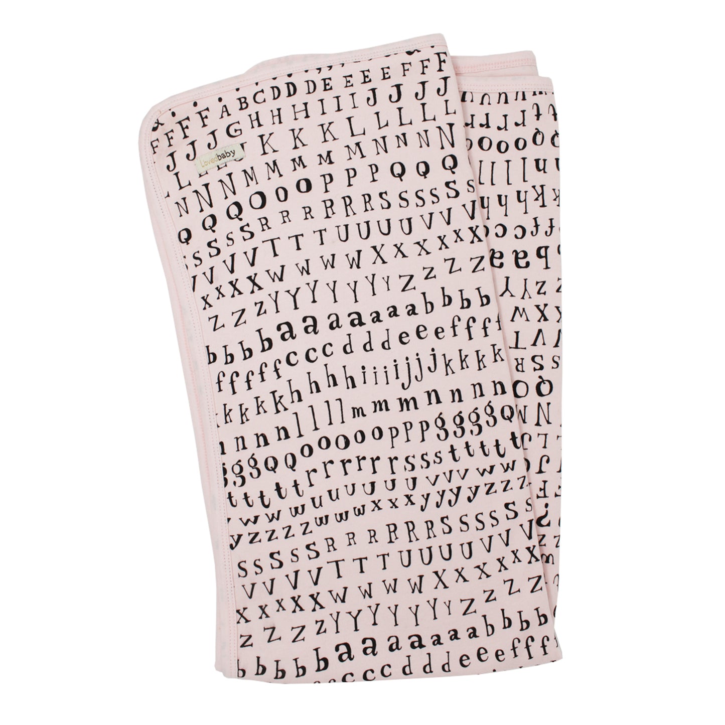 L'Oved Baby OR111LTR Letters Organic Swaddling Blanket