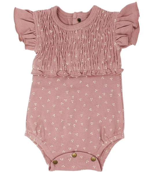 L'ovedbaby Baby Girl Smock Dot Romper