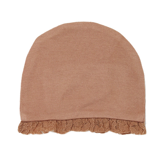 L'Oved Baby OR374 Organic Lace Ruffle Cap