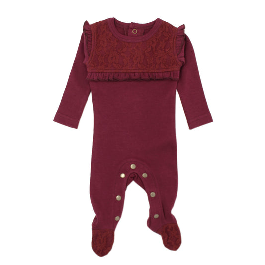 L'Oved Baby OR438 Organic Lace Overall