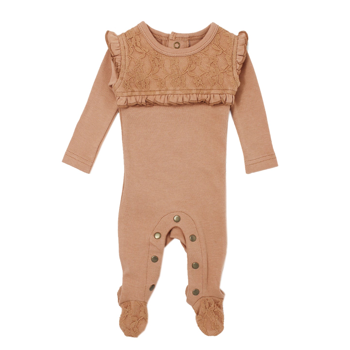 L'Oved Baby OR438 Organic Lace Overall