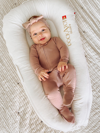 L'ovedbaby Baby Girl Zipper Footie