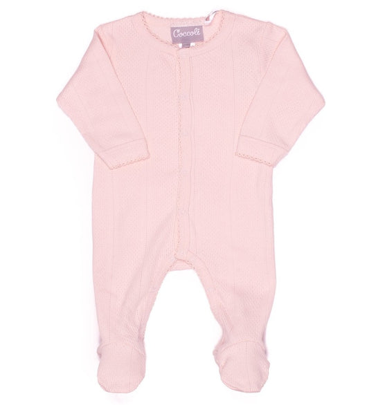 Coccoli Baby Girl Pointelle Footie