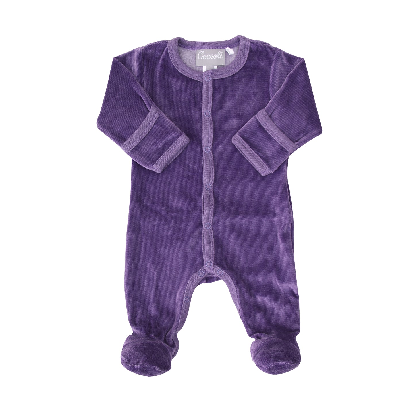 Coccoli  3 Pc Velour Zip Footie Set