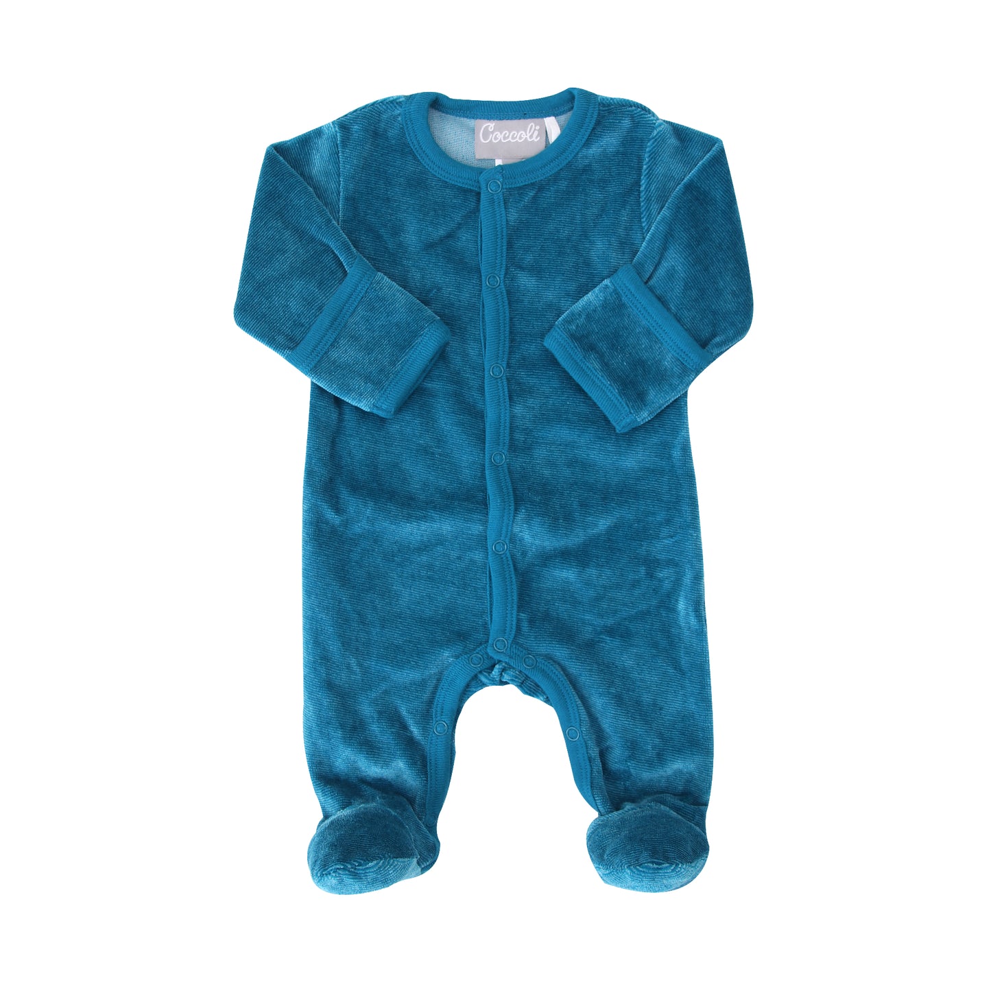 Coccoli  3 Pc Velour Zip Footie Set