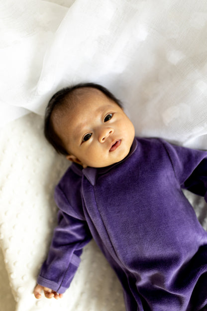 Coccoli Velour Zip Footie
