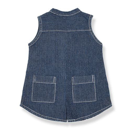 One + In the Family Ivy Short Denim Overall