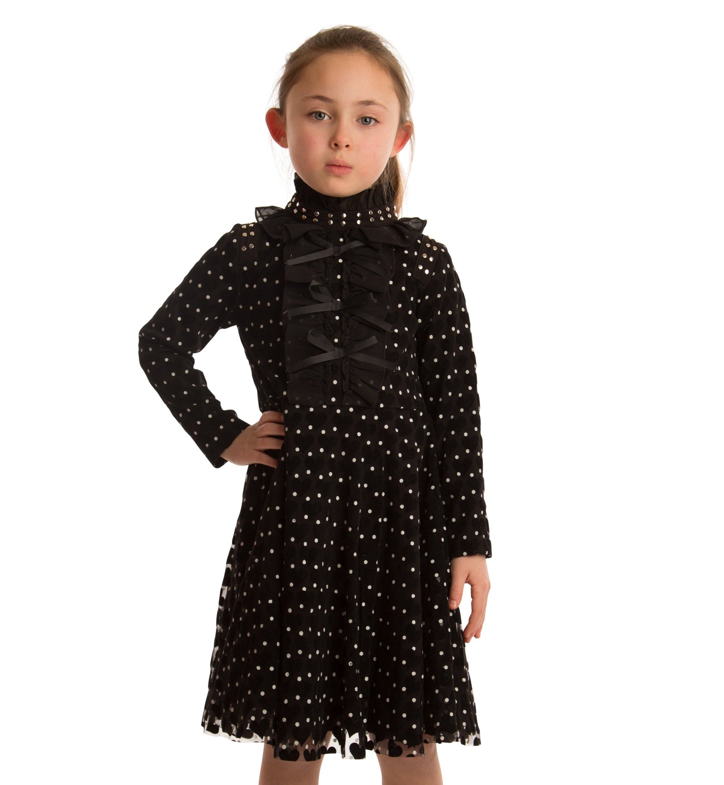 Paisley Polka Dot Bows Dress