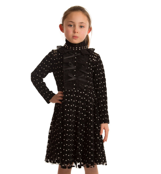 Paisley Polka Dot Bows Dress