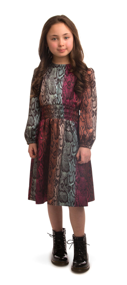 Paisley Snakeskin Dress