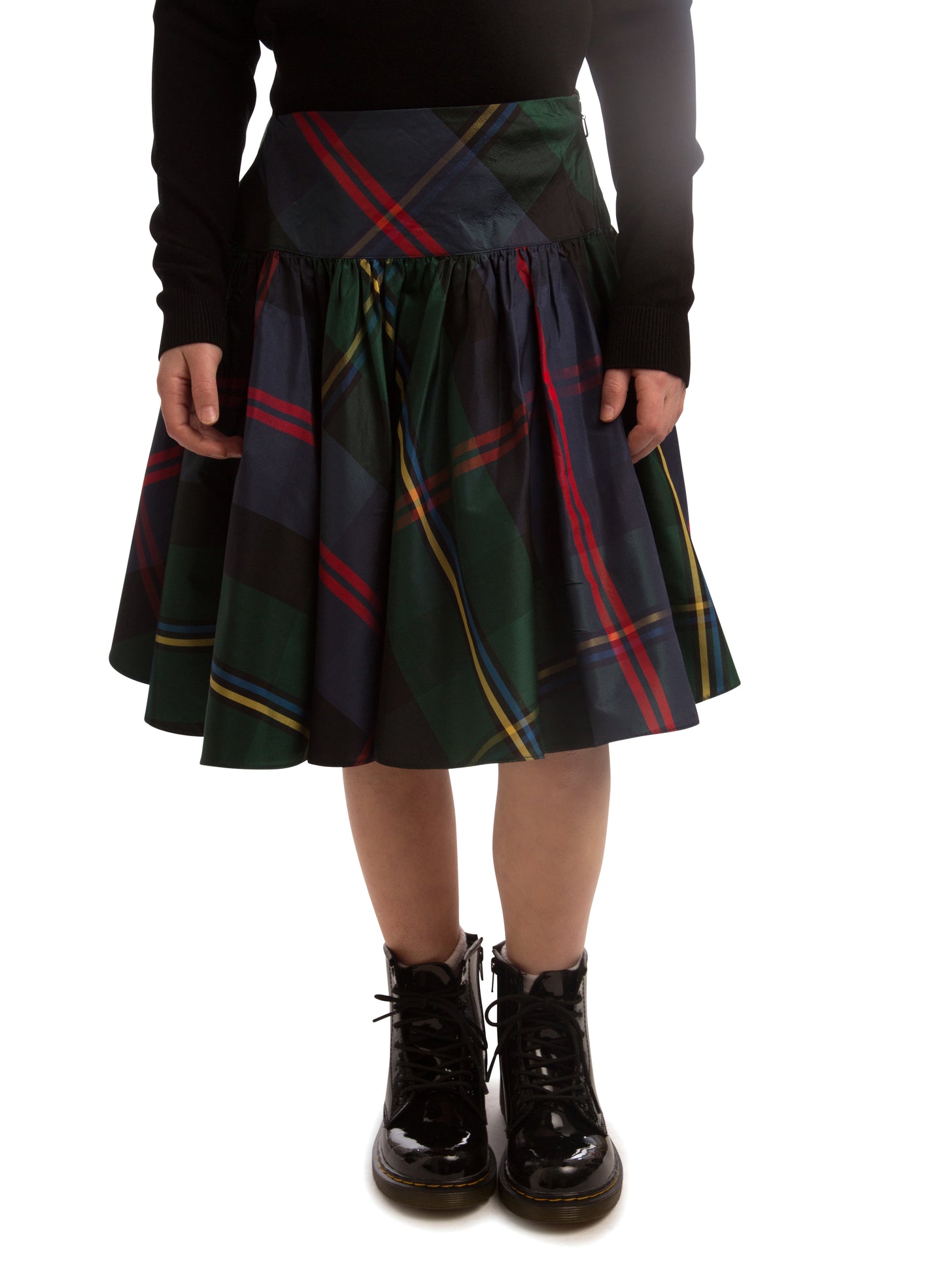 Paisley Plaid Taffeta Outfit Set