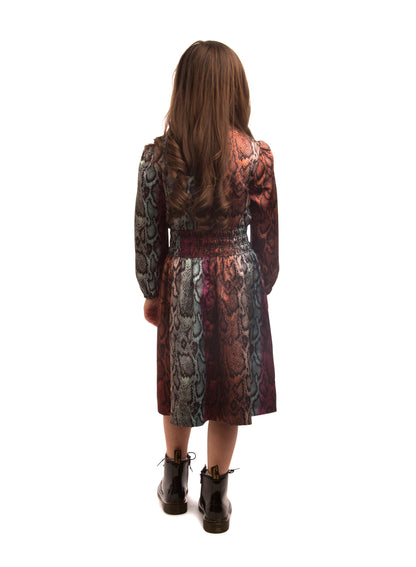 Paisley Snakeskin Dress