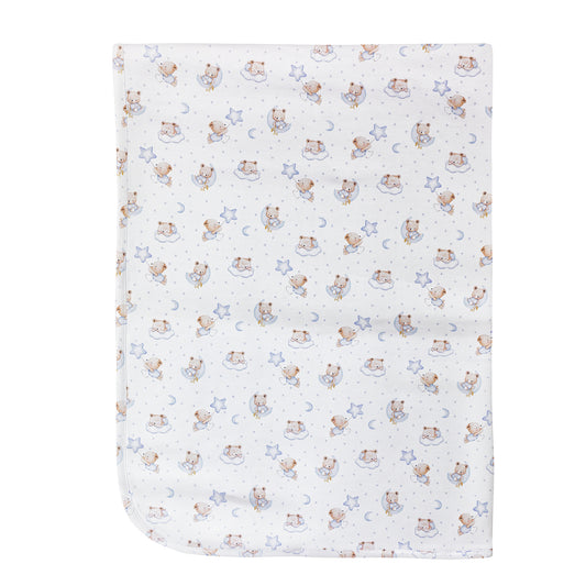 Baby Club Chic Sleep Tight Bear Blanket (Pink and Blue Colors Available)