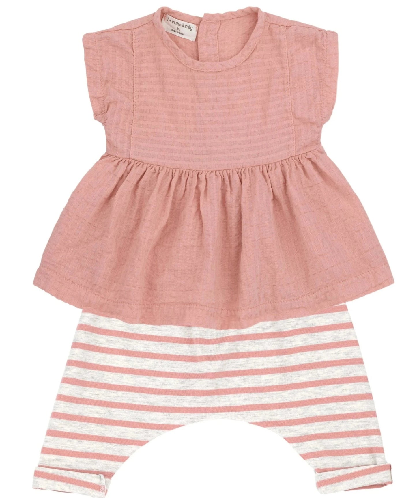 One + In the Family Baby Girl Deva & Sammy Outfit Set
