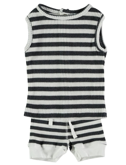 Violeta e Federico 2pc Stripe Short Set