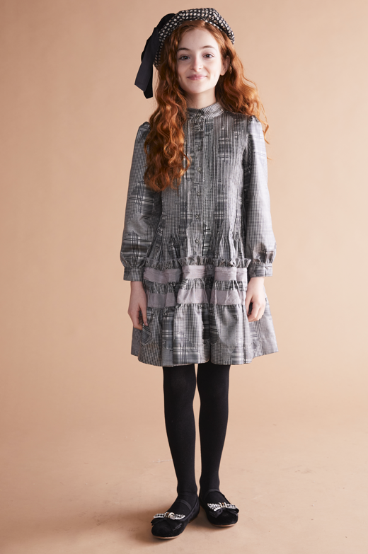 Porter Hounds Tooth Plaid Dress